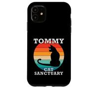 Tommy Cat Sanctuary Group Familia Reunión Nombre Carcasa para iPhone 11