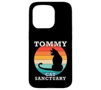 Tommy Cat Sanctuary Group Familia Reunión Nombre Carcasa para iPhone 15 Pro