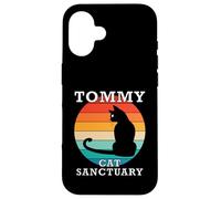 Tommy Cat Sanctuary Group Familia Reunión Nombre Carcasa para iPhone 16