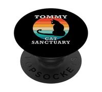 Tommy Cat Sanctuary Group Familia Reunión Nombre PopSockets PopGrip Adhesivo