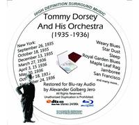 Tommy Dorsey (1935-36) And His Orchestra Restored For Blu-ray Audio [Alemania] [Blu-ray]