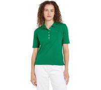 Tommy Hilfiger 1985 REG Pique Polo SS WW0WW37820 Polos de Manga Corta, Verde (Olympic Green), L para Mujer
