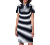 Tommy Hilfiger 1985 Slim Pique Polo Dress SS Ww0Ww43228 Vestido Tipo, Blue (Dark Night Navy/Ecru STP), XXL para Mujer