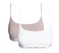 Tommy Hilfiger 2 x Sujetadores Blanco/Rosa Mujer 2 Pack Bralette, rosa, S
