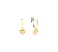 Tommy Hilfiger 2781014 - Pendientes de aro para mujer de acero inoxidable con baño de oro amarillo