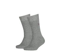 TOMMY HILFIGER 391334 Calcetines, Niños, Gris (Middle Grey Melange 758), 23-26 (Tamaño del fabricante:023)
