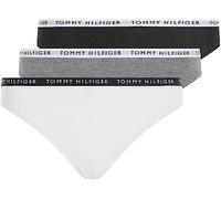 Tommy Hilfiger 3p Bikini Uw0uw02828 Slips, Marrón (Medium Grey Htr/White/Black), XL Mujer (Pack de 3)