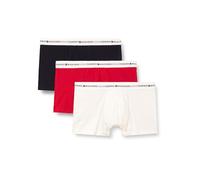Tommy Hilfiger 3P Bóxers Ajustados para Hombre Primary Red/White/Desert Sky M