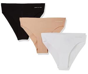 Tommy Hilfiger 3P Brazilian UW0UW03871 Brasileñas, Negro (Black/White/Misty Blush), S para Mujer