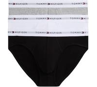 Tommy Hilfiger 3P Brief Um0Um0370 Calzoncillo, Yellow (Black/White/Mid Grey Heather), L para Hombre
