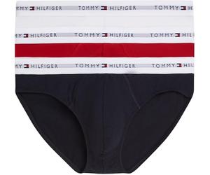 Tommy Hilfiger 3p Brief Um0um03875 Calzoncillo, Red (TH Wht/Med Red/Dsrt Sky), M para Hombre