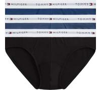 Tommy Hilfiger 3p Brief Um0um03875 Cierre, Black (Blk/BLU JN/AG Sea), XXL para Hombre