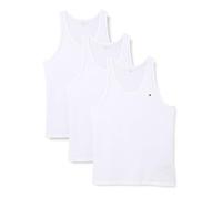 Tommy Hilfiger 3p Tank Top Um0um03867 Camiseta de Tirantes Anchos, Blanco (Blanco/Blanco/Blanco), S para Hombre