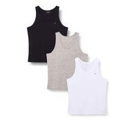 Tommy Hilfiger 3p Tank Top Um0um03867 Camiseta de Tirantes Anchos, Multi (Grey Heather/Black/White), XS para Hombre