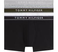 Tommy Hilfiger 3P Trunk DTM UM0UM03882 - Traje de baño para Hombre, Color Rojo (Mid HTHR/Blck/TH Wht), L