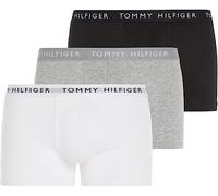 Tommy Hilfiger 3p Trunk Um0um02203, Boxer Hombre, Multicolor (White/Heather Grey/White/Black), L