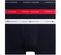 Tommy Hilfiger 3P WB Bóxers Ajustados para Hombre Primary Red/White/Desert Sky M
