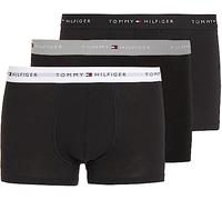 Tommy Hilfiger 3P WB Trunk, Bóxer Hombre, Multicolor (Grey Heather/Black/White), S (Pack de 3)
