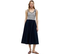 Tommy Hilfiger 5x2 Rib Mix Media Dress Ww0ww49939 Vestido Acampanado Mujer (Pack de 1)