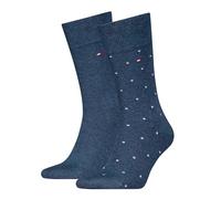 Tommy Hilfiger 8719965009202 Calcetines TH Men 2P DOT, vaquero, 39-42