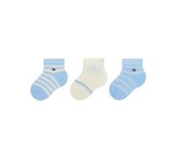Tommy Hilfiger 8719965009202 TH BABY SOCK 3P GIFTBOX STRIPE, azul claro, 19-22