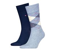8719965009202 Check Calcetines clásicos, Color Azul Claro, 39-42 (Pack de 2) Hombres