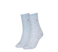 Tommy Hilfiger 8719965009202 TH Women Sock 2P - Calcetines pequeños, Color azul claro., 39-42