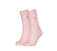 Tommy Hilfiger 8719965009202 TH Women Sock 2P - Calcetines pequeños, rosa claro, 39-42