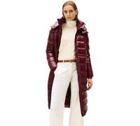 Tommy Hilfiger Abrigo acolchado Mujer Gloss Down Waist Maxi con cuello alto, Rojo (Deep Burgundy), XL