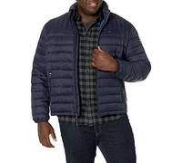 Tommy Hilfiger Abrigo alternativo para hombre Ultra Loft Packable Puffer Jacket Down, Midnight con parche, XX-Large alto