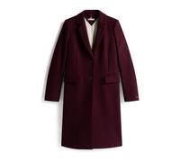 Tommy Hilfiger Abrigo Mujer Classic Wool con una tira de botones, Rojo (Deep Burgundy), 42