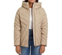 Tommy Hilfiger Cazadora de Plumas Mujer Down Jacket con Capucha, Beige (Beige), S
