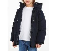 Tommy Hilfiger Abrigo de niño parka con capucha. Azul 14 Años (14)