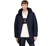Tommy Hilfiger Abrigo de Plumas Hombre Rockie Utility Parka con Botonera, Azul (Desert Sky), XL