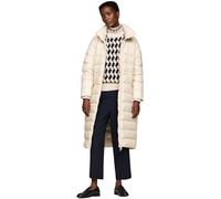 Tommy Hilfiger Abrigo de plumas Mujer Funnel Maxi Coat hasta las rodillas, Beige (Classic Beige), XS