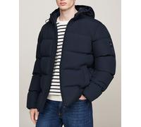 Tommy Hilfiger Cazadora Acolchada Hombre Down Hooded Puffer Jacket con Capucha, Azul (Desert Sky), XL