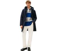 Tommy Hilfiger Abrigo Hombre Tech Padded Parka con capucha, Azul (Desert Sky), S