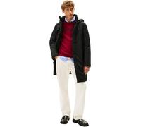 Tommy Hilfiger Tech - Parka acolchada con capucha para hombre, MW0MW41362, color negro, talla L, negro (negro), L