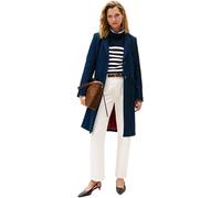 Tommy Hilfiger Abrigo Mujer Classic Wool con una tira de botones, Azul (Dark Night Navy), 38