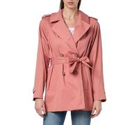 Tommy Hilfiger Abrigo Mujer Cotton Short Trench Gabardina, Rosa (Teaberry Blossom), 38
