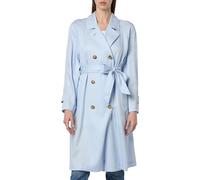 Tommy Hilfiger Abrigo Mujer Gabardina, Azul (Breezy Blue), 42