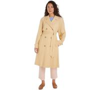 Tommy Hilfiger Abrigo Mujer Gabardina, Beige (Harvest Wheat), 38