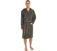 Tommy Hilfiger HOODED BATHROBE 2S87905573, Batas de Baño Hombre, Gris (Magnet), L