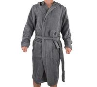 Tommy Hilfiger Albornoz Hombre de felpa, Verde (Magnet), M