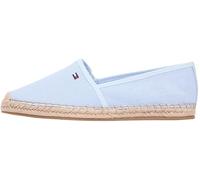 Tommy Hilfiger Alpargata de Lona con Bandera para Mujer, Fw0Fw08541, Color Azul (Breezy Blue), 2.5
