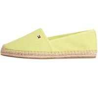 Tommy Hilfiger Alpargata de Lona con Bandera para Mujer, Fw0Fw08541, Color Verde (Lime Zing), 7