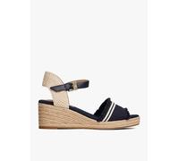 TOMMY HILFIGER - Alpargata Tommy Hilfiger Fringe Canvas Medium Wedge marino 39