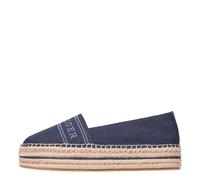 Tommy Hilfiger Alpargatas Mujer Denim Platform con Plataforma, Azul (Space Blue), 37