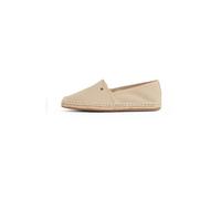 Tommy Hilfiger Alpargatas Mujer Essential Flag Canvas con logotipo, Beige (Horseradish), 40