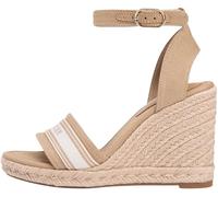 Tommy Hilfiger Alpargatas de cuña alta para mujer, FW0FW09342, KHAKI (Safari Canvas), 7